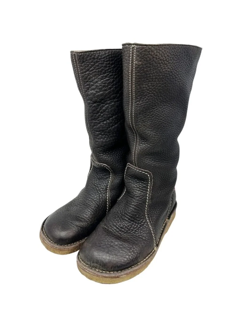 Duckfeet Silkeborg Boots Brown Leather Crepe Sole EU 39 US 8.5-9 (No Straps)